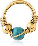 Gold PVD Coated Surgical Steel Grade 316L Seamless Ring