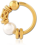 Gold PVD Coated Surgical Steel Grade 316L Seamless Ring