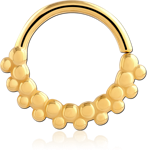 Gold PVD Coated Surgical Steel Grade 316L Seamless Ring
