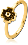 Gold PVD Coated Surgical Steel Grade 316L Seamless Ring