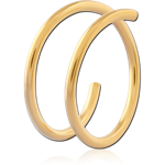 Gold PVD Coatedsurgical Steel Grade 316L Spiral Nose