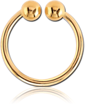 Gold PVD Coated Surgical Steel Grade 316L Nose Ring