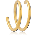 Gold PVD Coated Surgical Steel Grade 316L Nose Ring