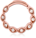 Rose Gold PVD Coated Surgical Steel Grade 316L Surgical Steel Grade 316L Seamless Ring