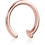 Rose Gold PVD Coated Surgical Steel Grade 316L Open Nose Ring