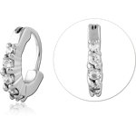 Surgical Steel Grade 316L Jeweled Nose Ring Clicker