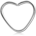TITANIUM ALLOY OPEN HEART CONTINUOUS RING