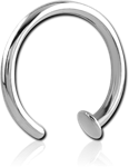 14 Karat Gold White Open Nose Ring