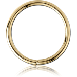 Zircon Gold PVD Coated Surgical Steel Grade 316L Seamless Ring