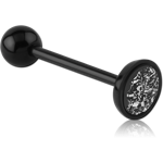 UV Polymer Flexible Drusy Resin Flat Barbell