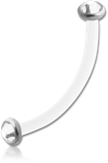 Bioflex® Internal Micro Curved Barbell with Push Fit Surgical Jeweled Discs