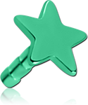 TITANIUM ALLOY STAR FOR POLYMER INTERNAL LABRET