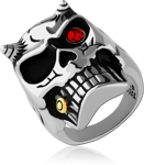 SURGICAL STEEL GRADE 316L JEWJELD RING WITH GOLD PVD