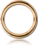 Gold PVD 18K Coated Surgical Steel Grade 316L Smooth Segment Ring
