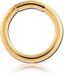 Gold PVD Coated Surgical Steel Grade 316L Smooth Segment Ring