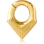 Gold PVD Coated Surgical Steel Grade 316L Hinged Segment Clicker