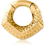 Gold PVD Coated Surgical Steel Grade 316L Hinged Segment Clicker