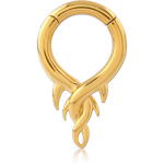 Gold PVD Coated Surgical Steel Grade 316L Hinged Segment Clicke