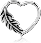 SURGICAL STEEL GRADE 316L OPEN HEART CONTINUOUS RING