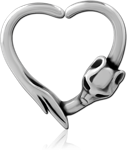 Surgical Steel Grade 316L Open Heart Seamless Ring