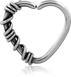 Surgical Steel Grade 316L Open Heart Seamless Ring