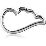 Surgical Steel Grade 316L Open Wing Continuous Ring