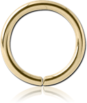 Sterile Zircon Gold PVD Coated Surgical Steel Grade 316L Seamless Ring