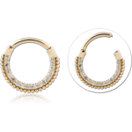 14 KARAT GOLD YELLOW JEWELED MULTI PURPOSE CLICKER