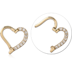 14 KARAT GOLD YELLOW JEWELED MULTI PURPOSE CLICKER