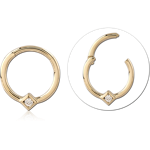 14 KARAT GOLD YELLOW JEWELED MULTI PURPOSE CLICKER