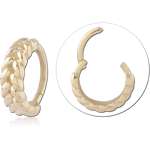 14 KARAT GOLD YELLOW SEAMLESS HINGED CLICKER