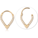 14 KARAT GOLD YELLOW JEWELED MULTI PURPOSE CLICKER