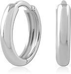 14 KARAT GOLD WHITE HINGE SEGMENT RING PLAIN SMOOTH POLISHED