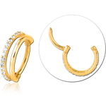 Sterile Gold PVD Coated Surgical Steel Grade 316L Jeweled Multi Purpose Clicker