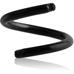 BLACK PVD COATED TITANIUM ALLOY BODY SPIRAL PIN