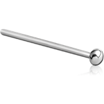 Surgical Steel Grade 316L Straight Half Ball Nose Stud 15mm