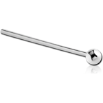 Sterling 925 Silver Straight Ball Nose Stud