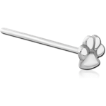 Surgical Steel Grade 316L Straight Nose Stud-Paw