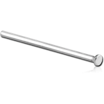 Titanium Alloy Straight Disc Nose Stud 15mm