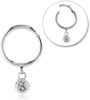 Surgical Steel Grade 316L Round Jeweled Hinged Segment Ring CRYSTAL
