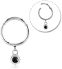 Surgical Steel Grade 316L Round Jeweled Hinged Segment Ring JET