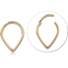 14 Karat Gold Yellow Hinged Segment Ring 