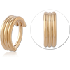 Gold PVD 18K Coated Titanium Alloy Hinged Segment Ring 