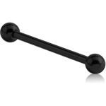 BLACK PVD COATED TITANIUM ALLOY BARBELL