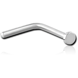 SURGICAL STEEL GRADE 316L 90 DEGREE DISC NOSE STUD