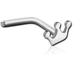 SURGICAL STEEL GRADE 316L CROWN 90 DEGREE NOSE STUD