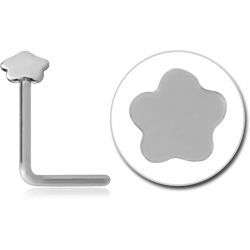 SURGICAL STEEL GRADE 316L FLOWER 90 DEGREE NOSE STUD