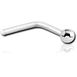 STERLING 925 SILVER 90 DEGREE BALL NOSE STUD