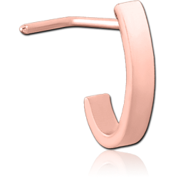 ROSE GOLD PVD COATED SURGICAL STEEL GRADE 316L WRAP AROUND STRAIGHT NOSE STUD