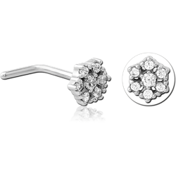 316l surgical grade jeweled nostril